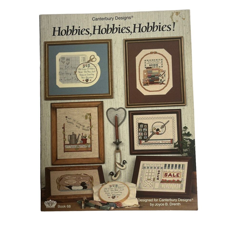 Canterbury Designs Hobbies Cross Stitch Pattern Shopping Stamps Horseback Garden